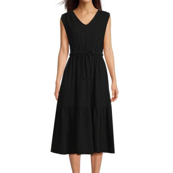 Saks Fifth Avenue Gauze Midi Dress (NWT) - Picture 1 of 2